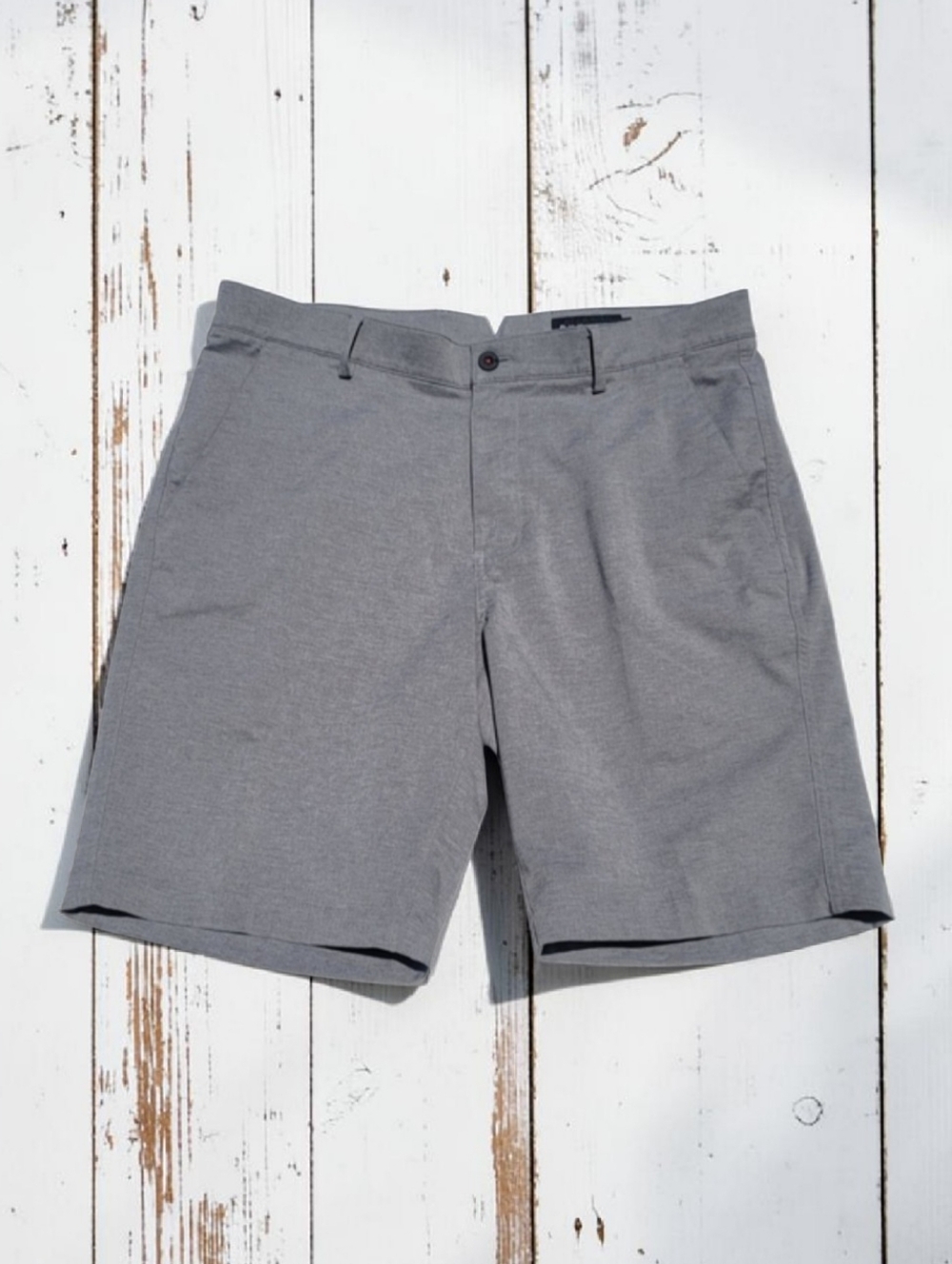DUNNING GOLF Men's Gray Flat Front Performance Shorts Size 34